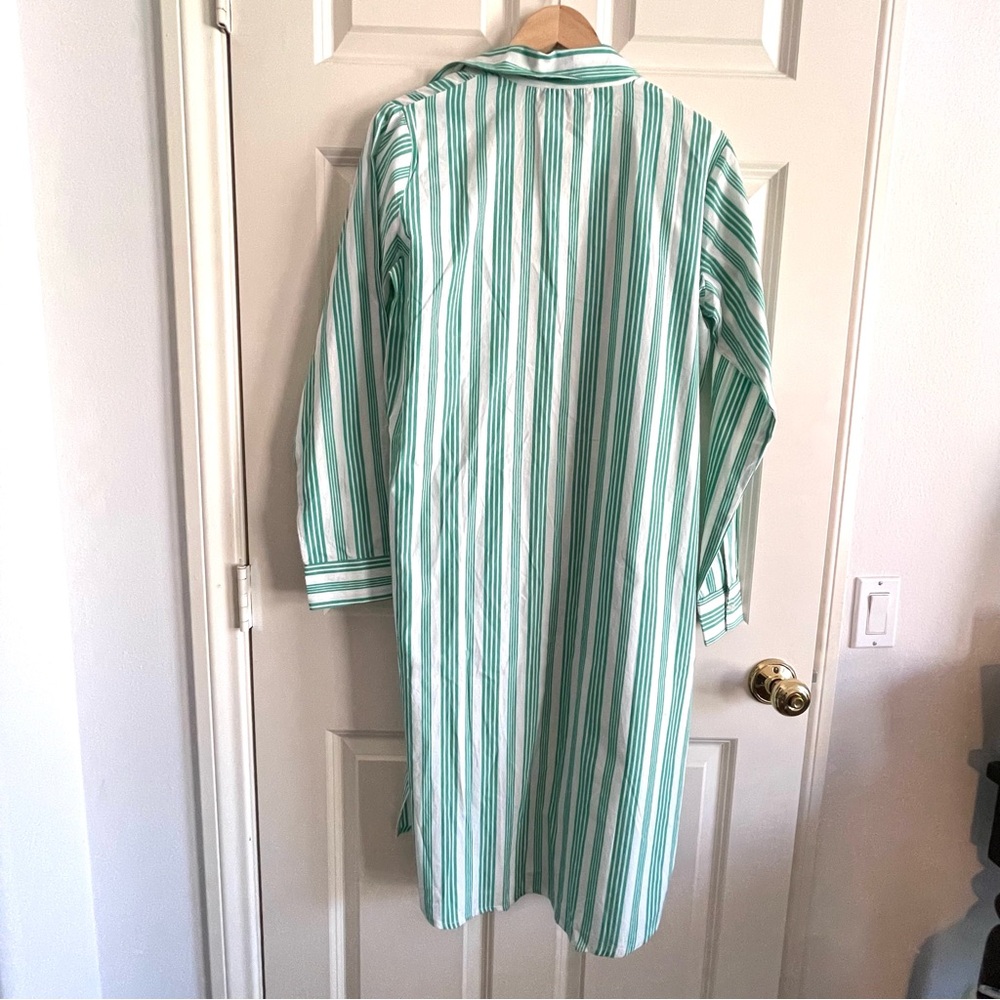 Gimaguas Teal Striped Shirt Teal and White Striped Swim Cover Up - Picture 5 of 10